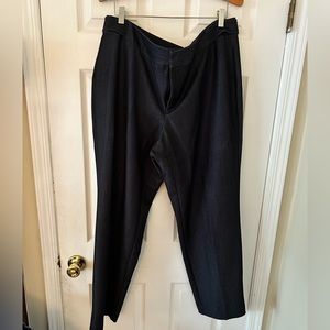 Faux denim dress pant